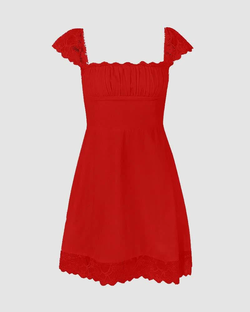 Euboea Sweetheart Mini Coquette Dress - Image 8