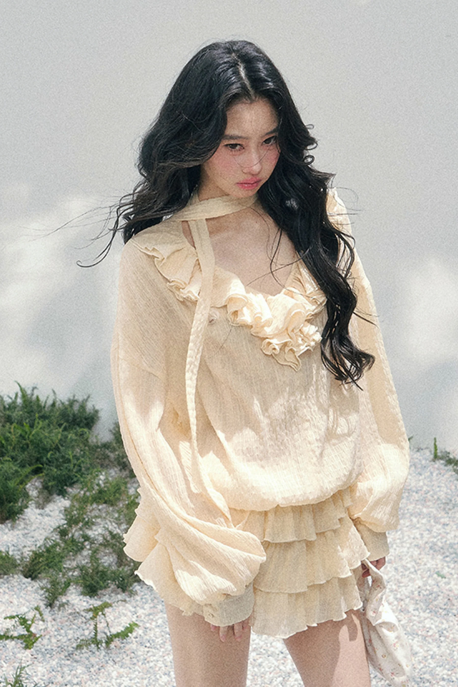 Evening Breeze Milky Dress + Inner Pants - Image 8