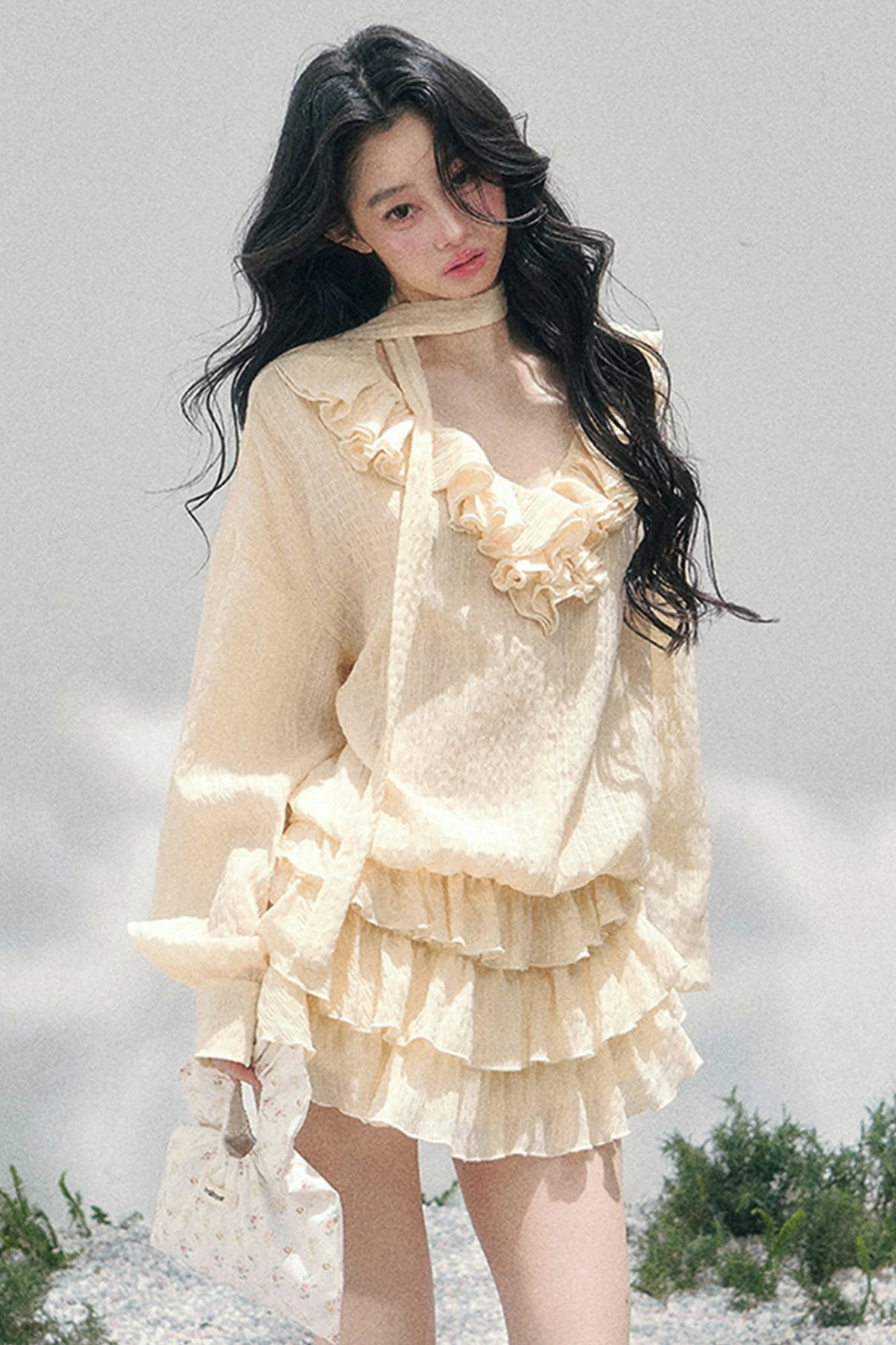 Evening Breeze Milky Dress + Inner Pants - Image 12