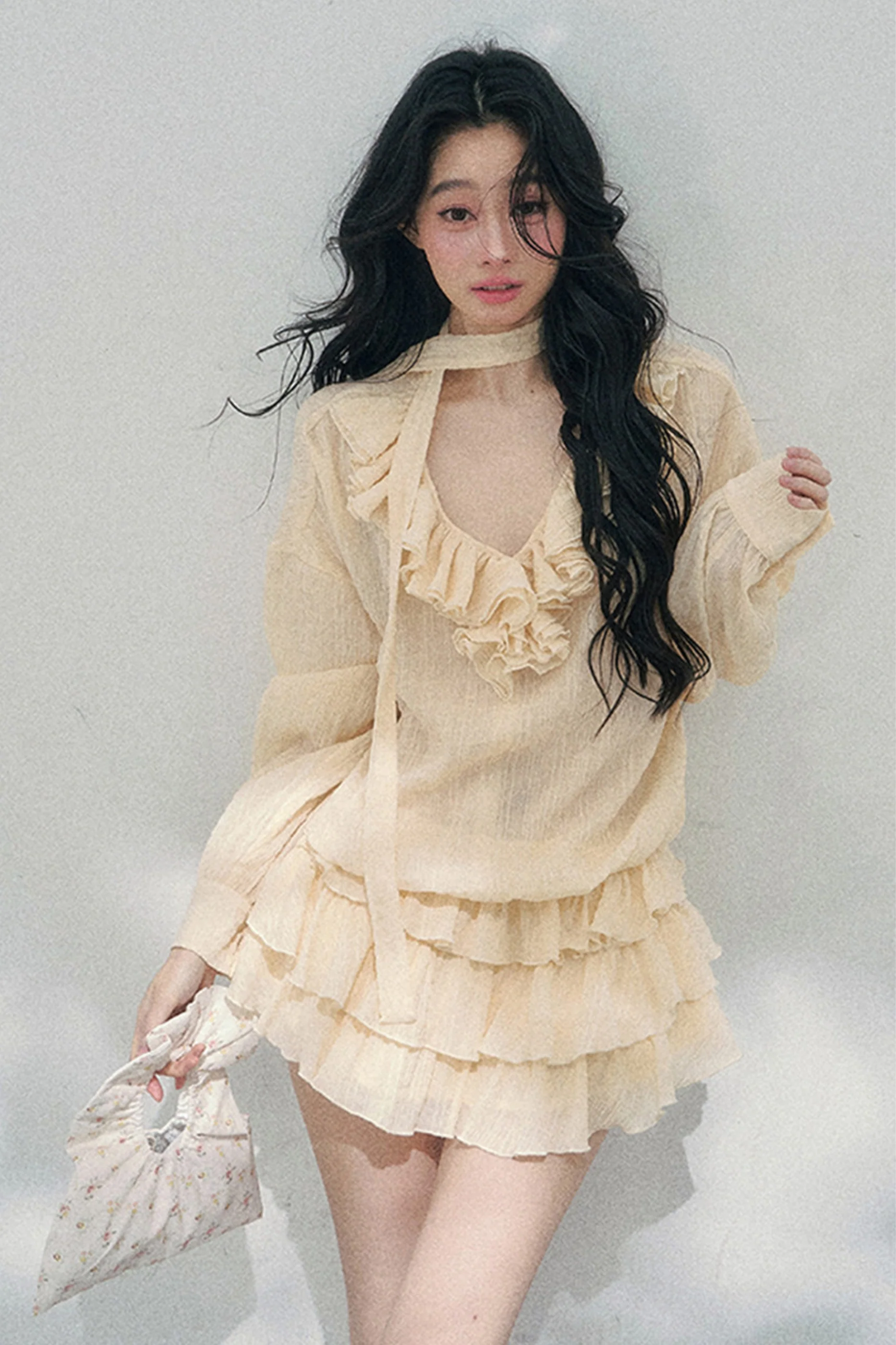 Evening Breeze Milky Dress + Inner Pants - Image 15