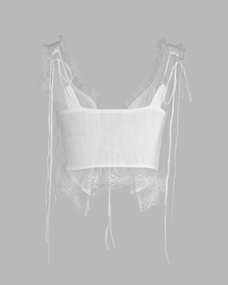 Eyelet Darling Lace Tank Top - Image 4