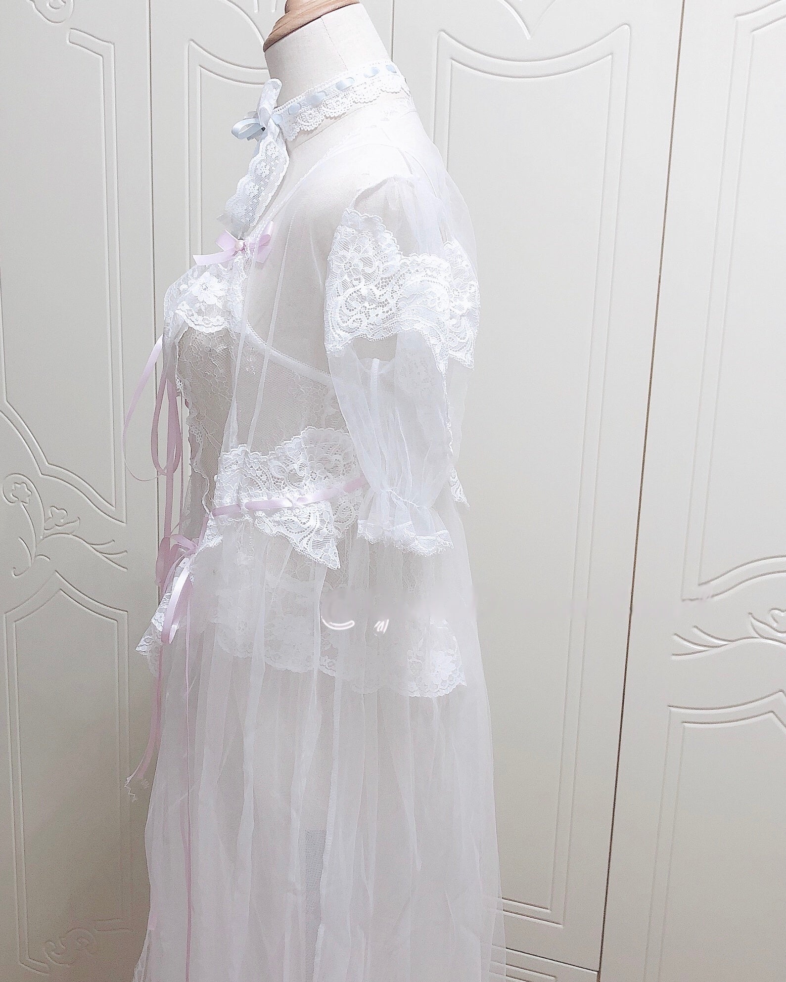 Fairy Coquette Mesh Lace Gown Dress - Image 4