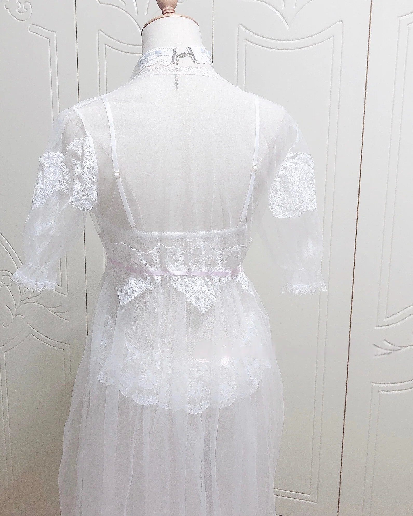 Fairy Coquette Mesh Lace Gown Dress - Image 5