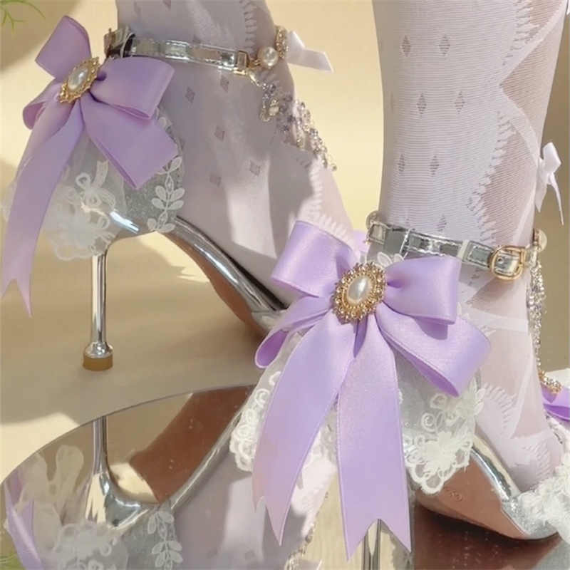 Fairy Crystal Chain Lolita High Heels - Image 5