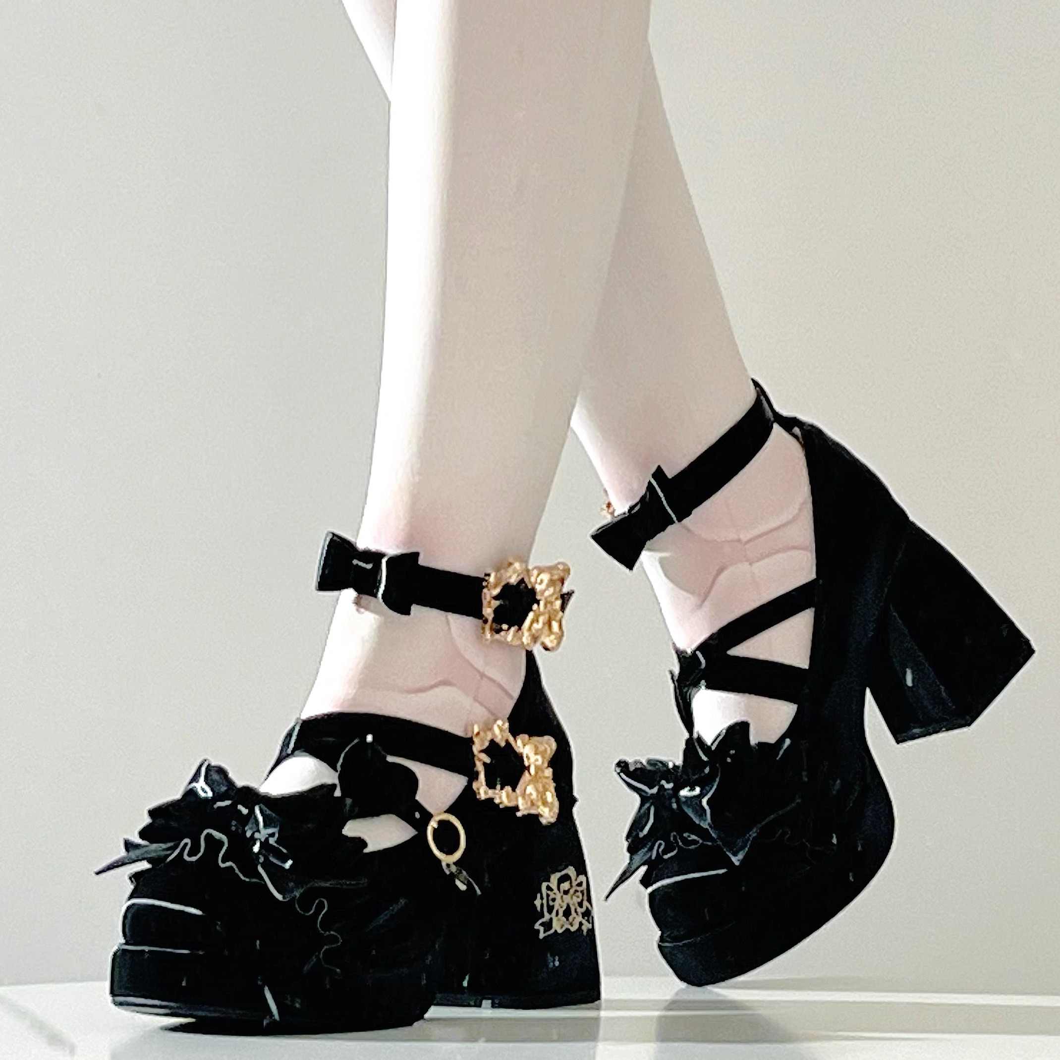 Fairy Doll-like Satin Shoes - Image 3