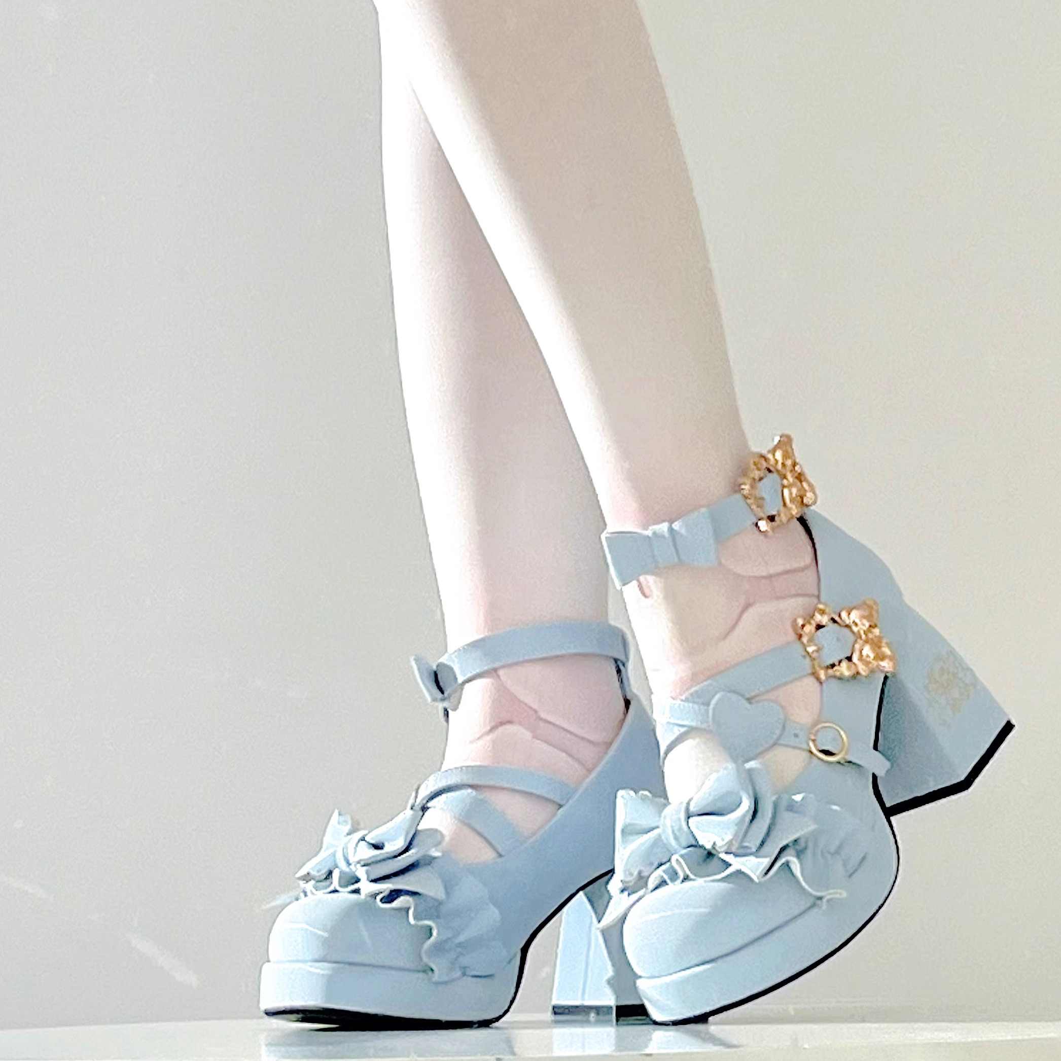 Fairy Doll-like Satin Shoes - Image 5
