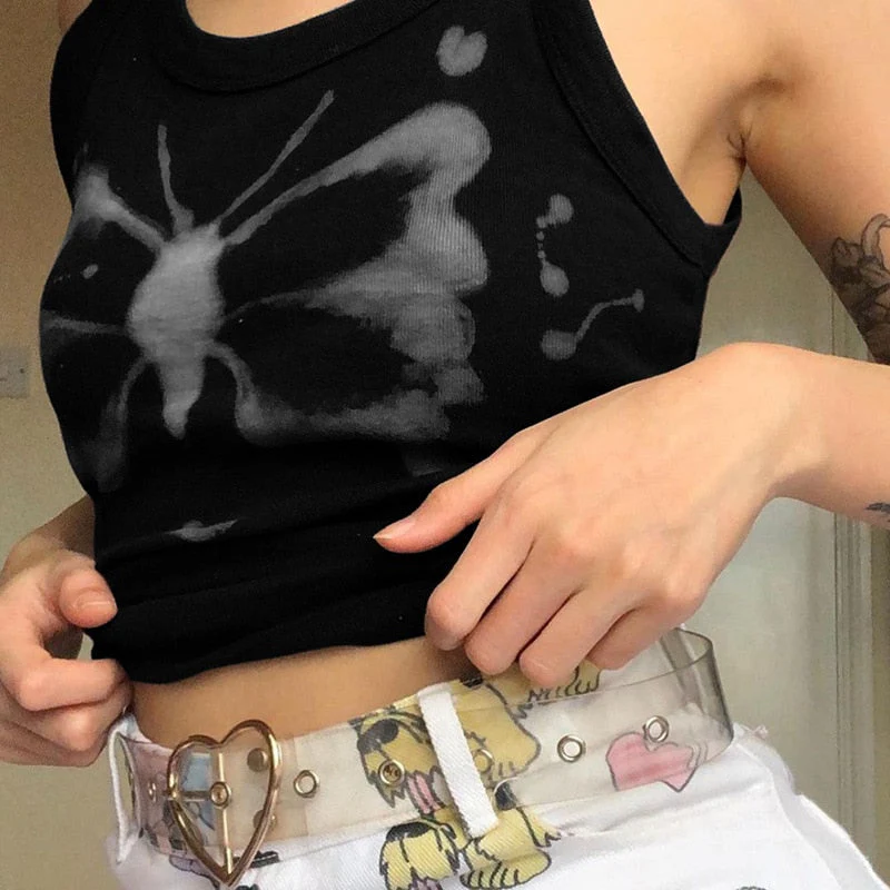 Fairy Grunge Butterfly Tie Dye Crop Top - Image 6