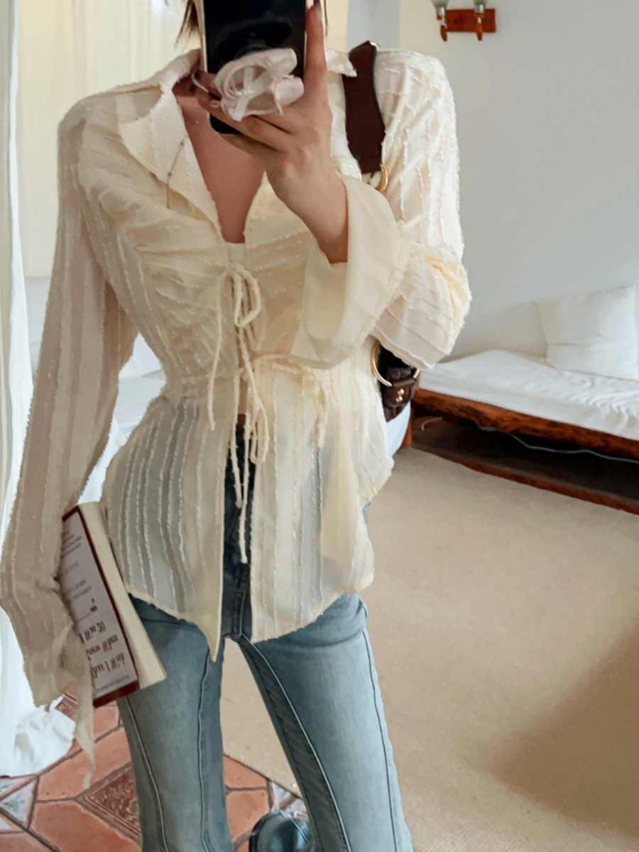 Fairy Grunge Chiffon Shirt - Image 3