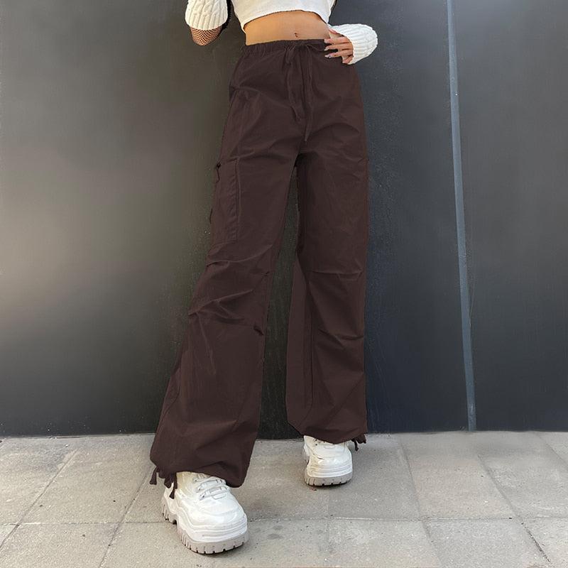 Fairy Grunge Drawstring Parachute Pants - Image 6