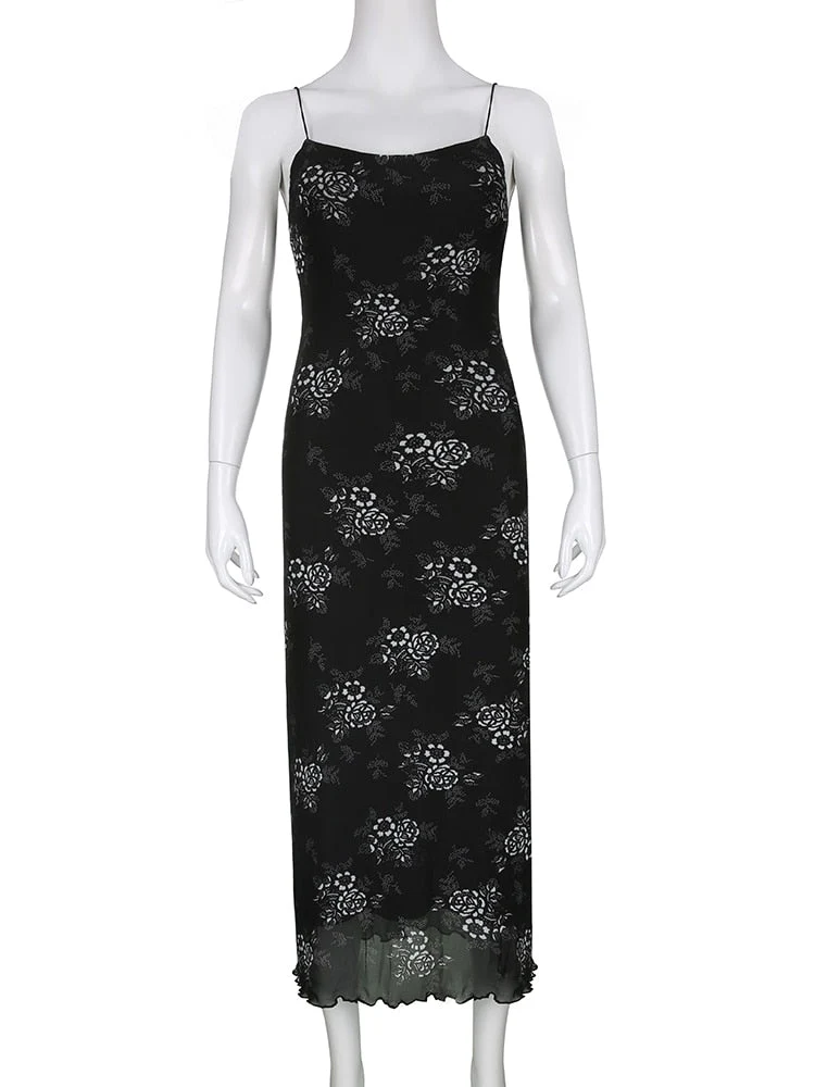 Fairy Grunge Floral Maxi Dress - Image 8
