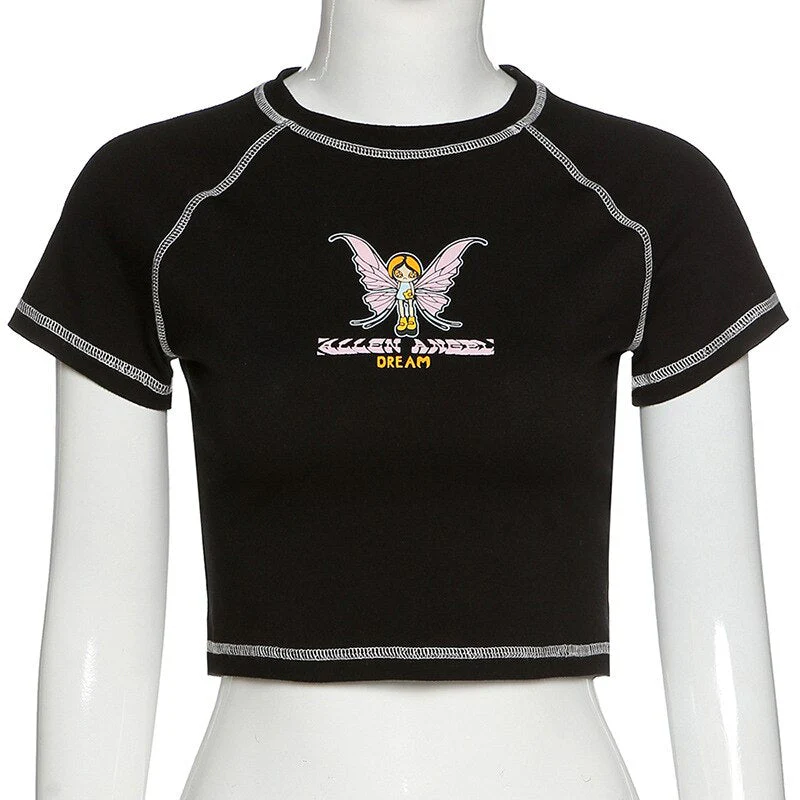 Fairy Grunge Graphic Crop Top - Image 10