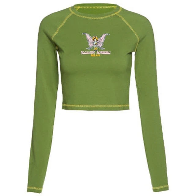 Fairy Grunge Graphic Crop Top - Image 3