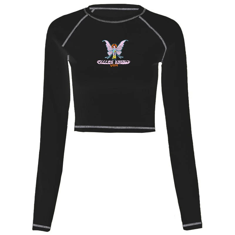Fairy Grunge Graphic Crop Top - Image 4