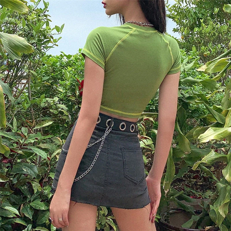Fairy Grunge Graphic Crop Top - Image 6
