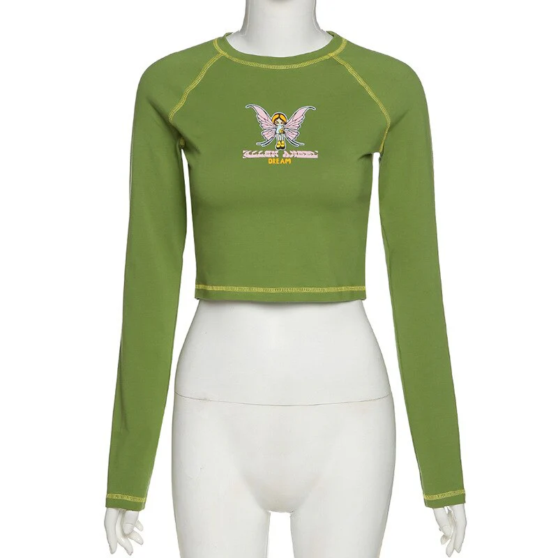Fairy Grunge Graphic Crop Top - Image 8
