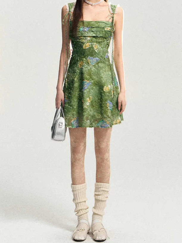 Fairy Grunge Lace Backless Dress - Image 5