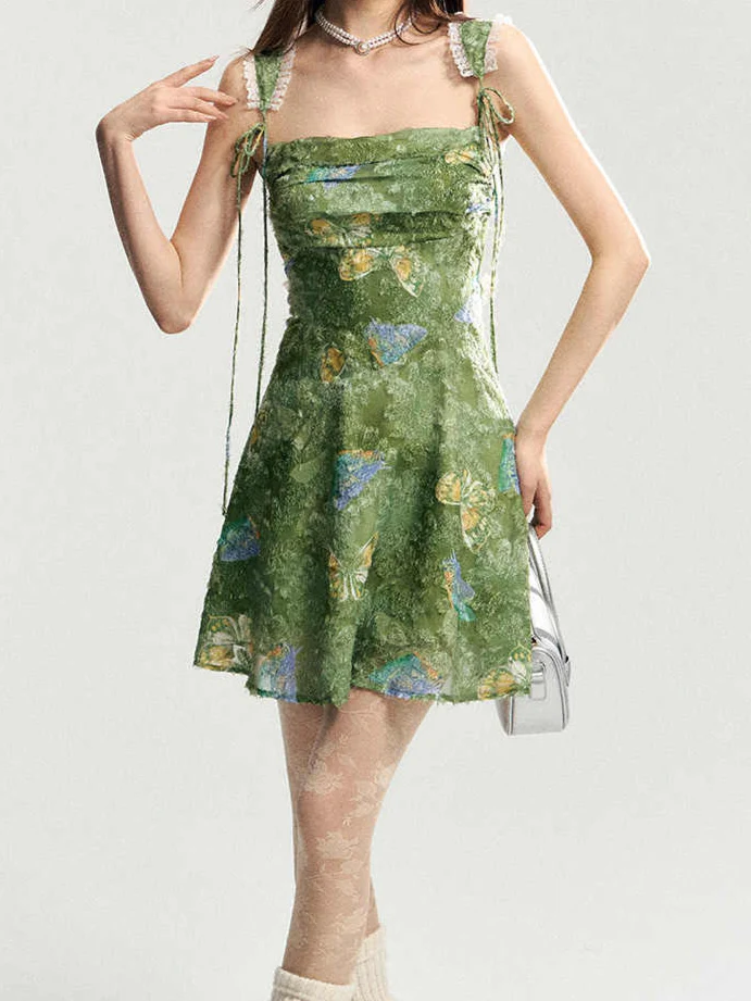 Fairy Grunge Lace Backless Dress - Image 6