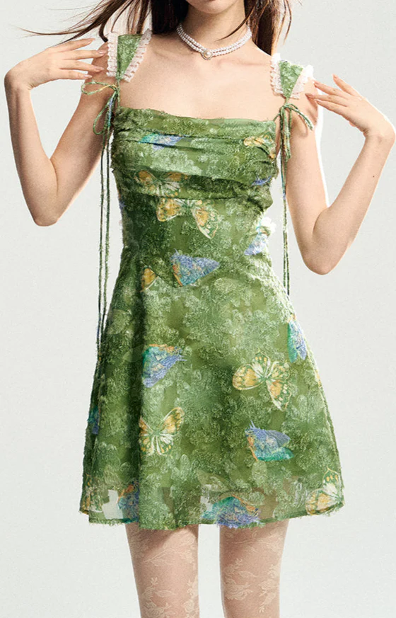 Fairy Grunge Lace Backless Dress - Image 8