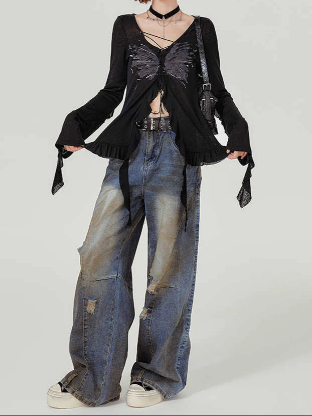 Fairy Grunge Long-sleeved Fungus Top - Image 5