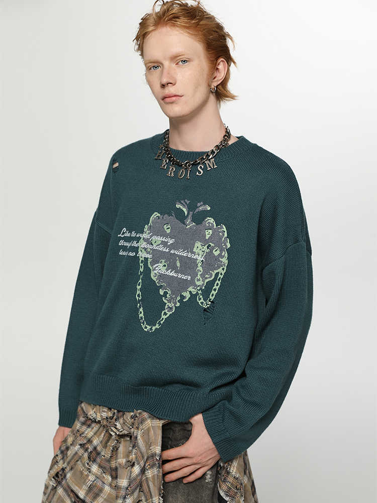 Fairy Grunge Love Loose Sweater - Image 5