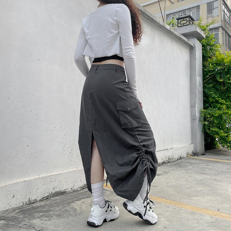 Fairy Grunge Parachute Maxi Skirt - Image 3