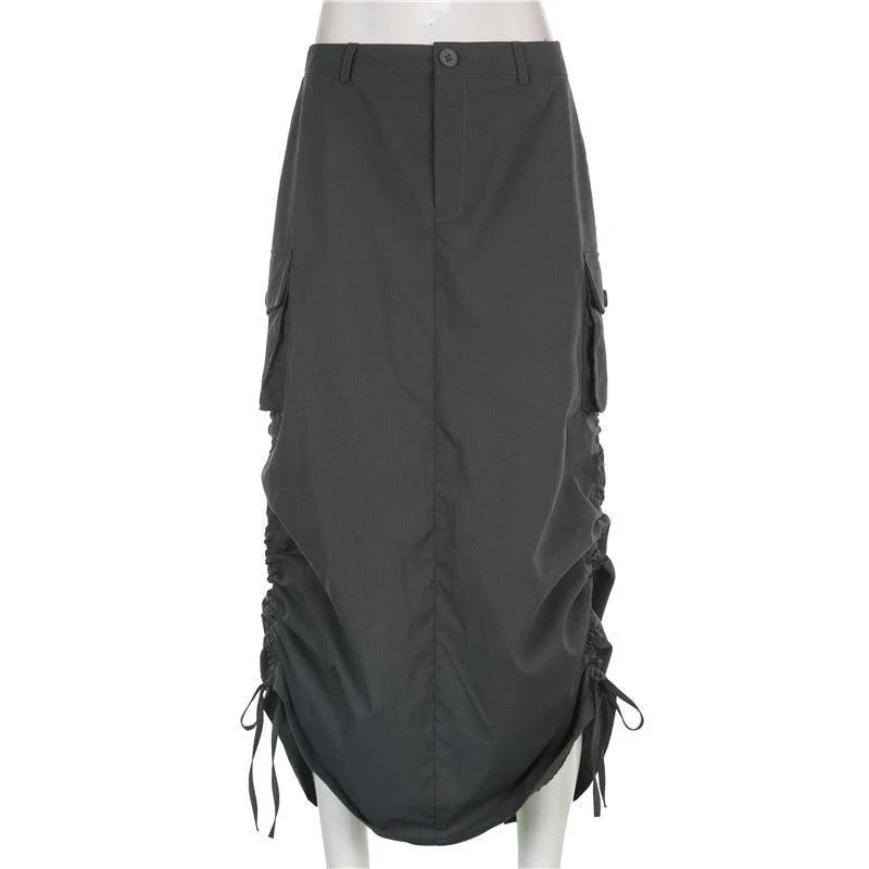 Fairy Grunge Parachute Maxi Skirt - Image 5