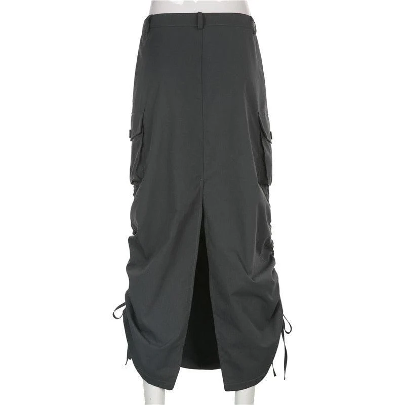 Fairy Grunge Parachute Maxi Skirt - Image 6