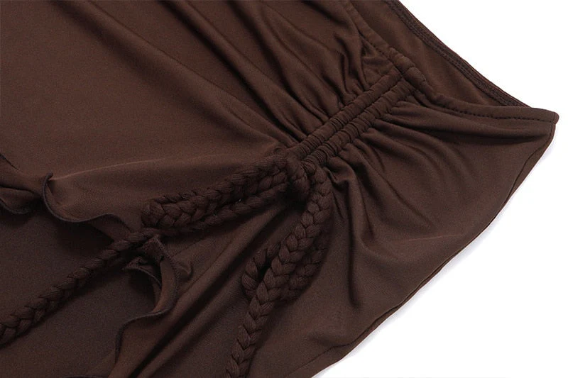 Fairy Grunge Ruffled Drawstring Skirt - Image 6