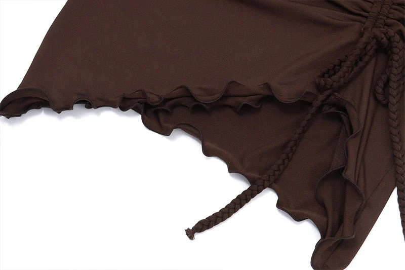 Fairy Grunge Ruffled Drawstring Skirt - Image 7