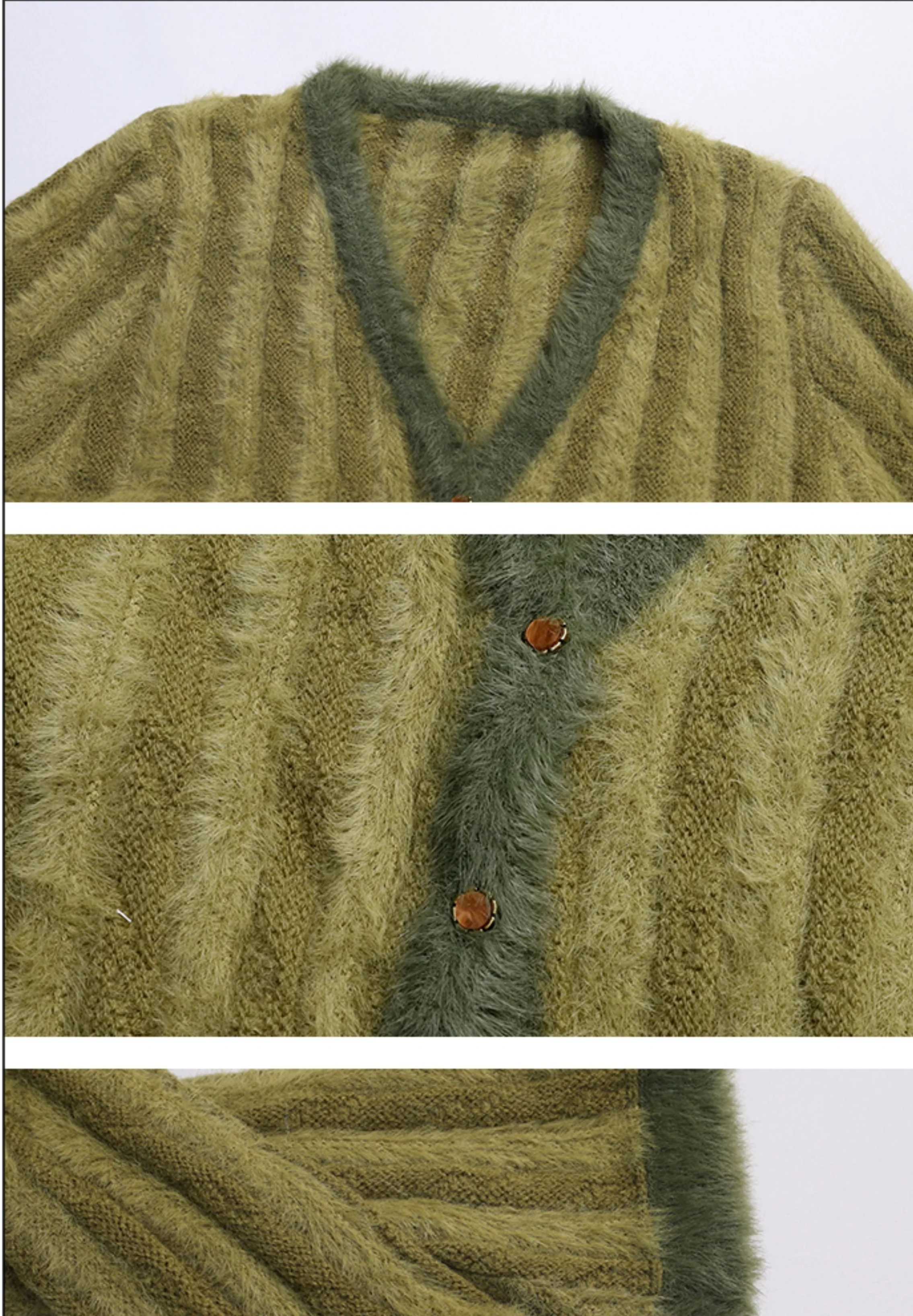 Fairy Grunge Striped Knitted Sweater - Image 5