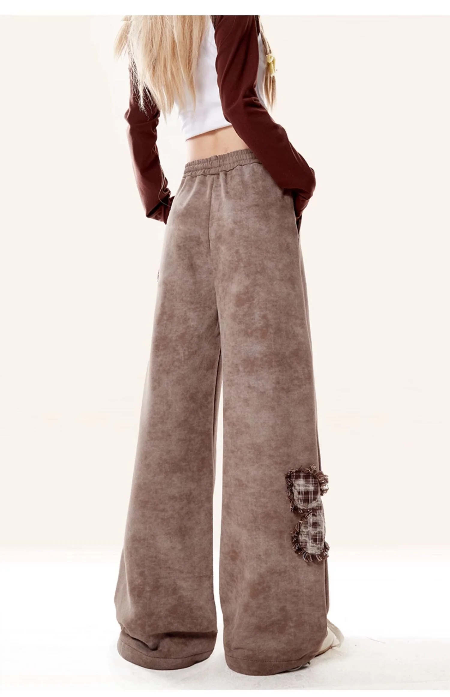 Fairy Grunge Velvet Wide-leg Pants - Image 3