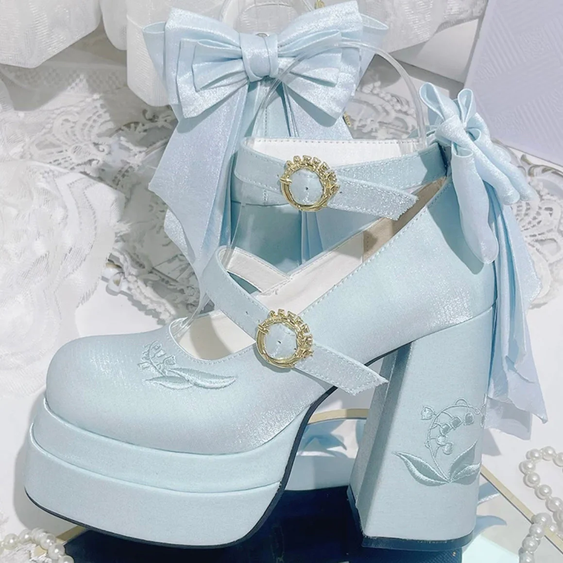 Fairy Lily Satin Mary Janes - Image 12