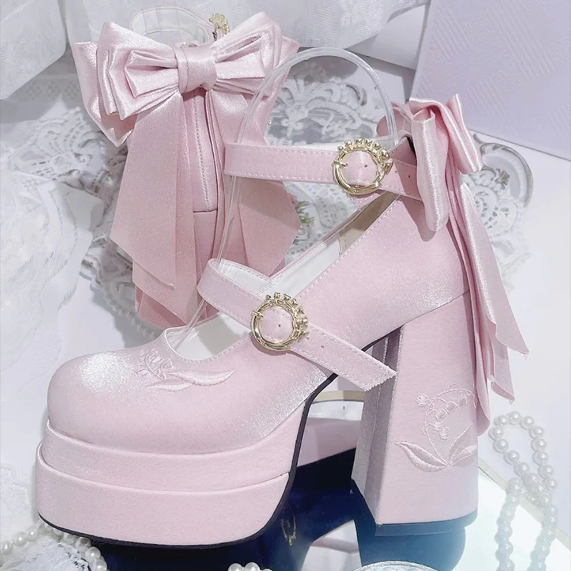 Fairy Lily Satin Mary Janes - Image 13