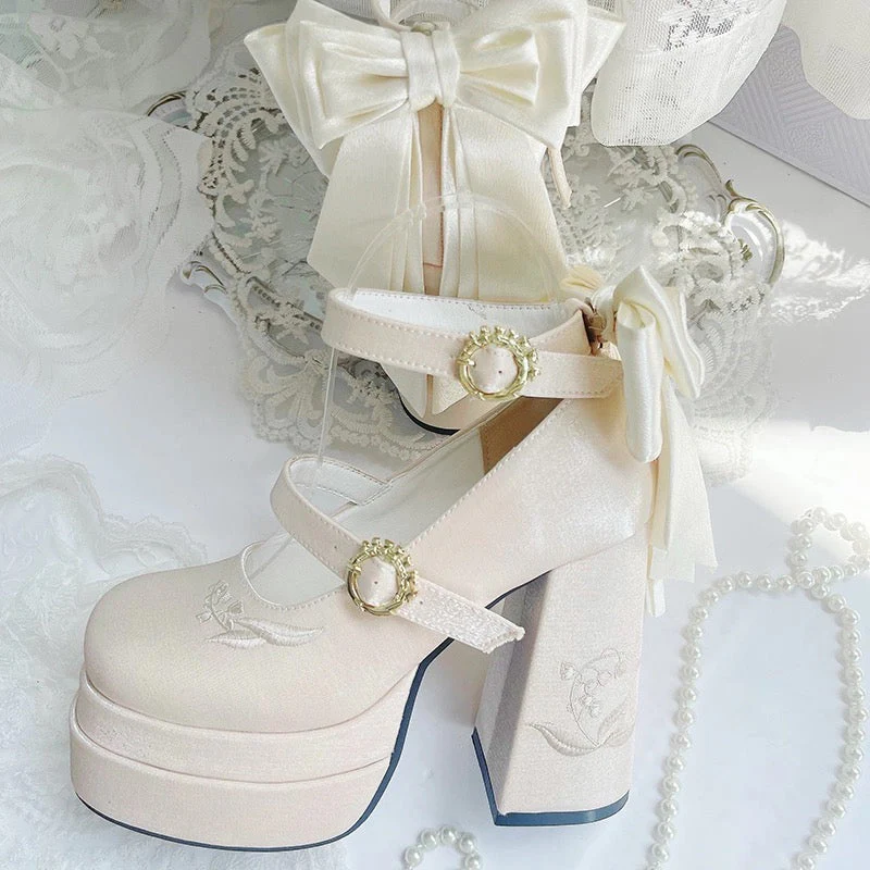 Fairy Lily Satin Mary Janes - Image 16