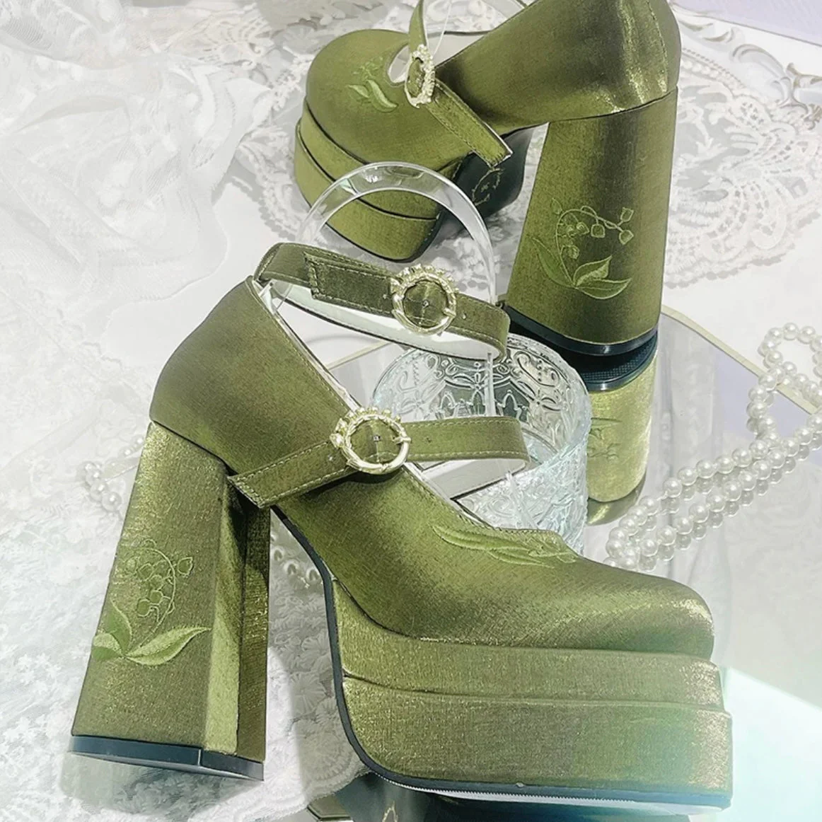 Fairy Lily Satin Mary Janes - Image 18