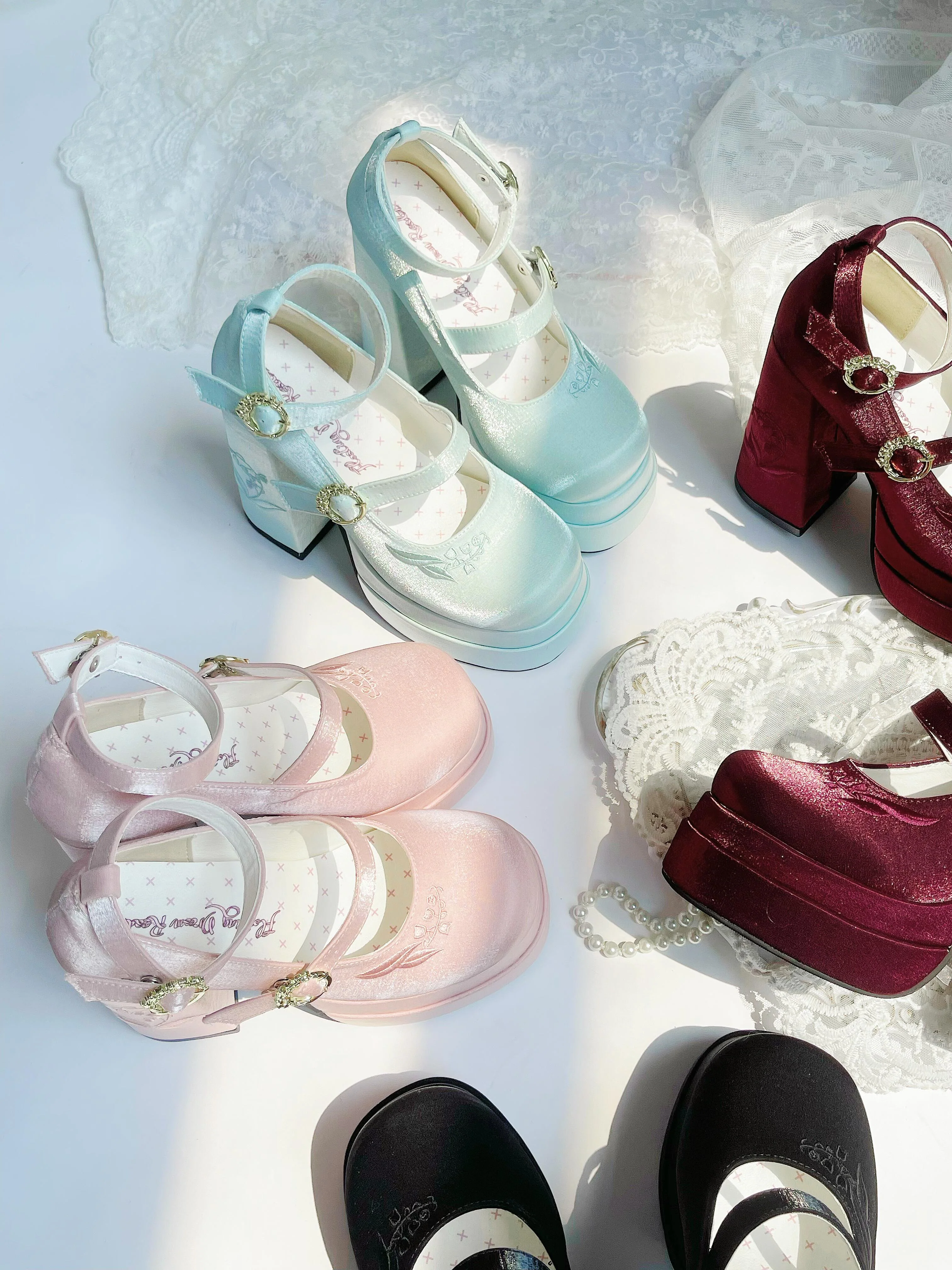 Fairy Lily Satin Mary Janes - Image 2