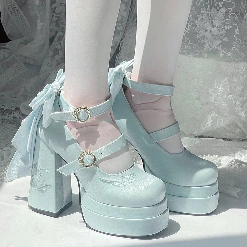 Fairy Lily Satin Mary Janes - Image 25