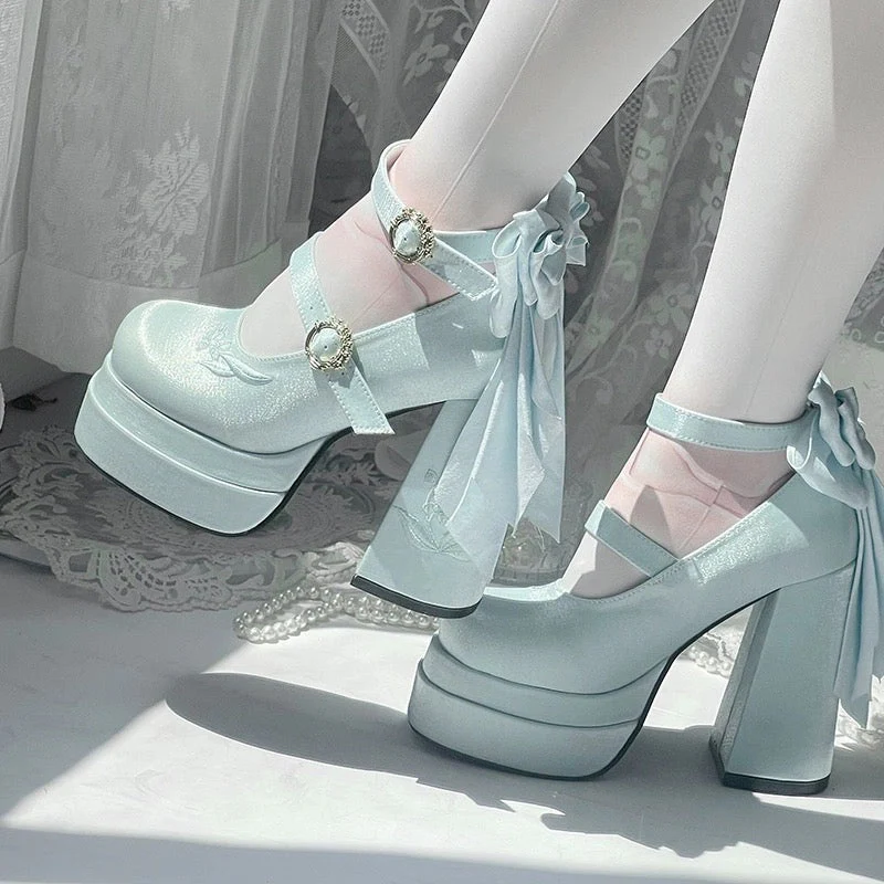 Fairy Lily Satin Mary Janes - Image 26