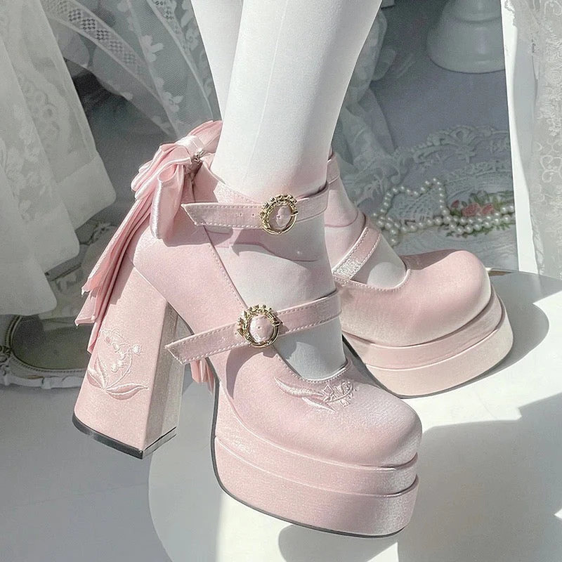 Fairy Lily Satin Mary Janes - Image 34