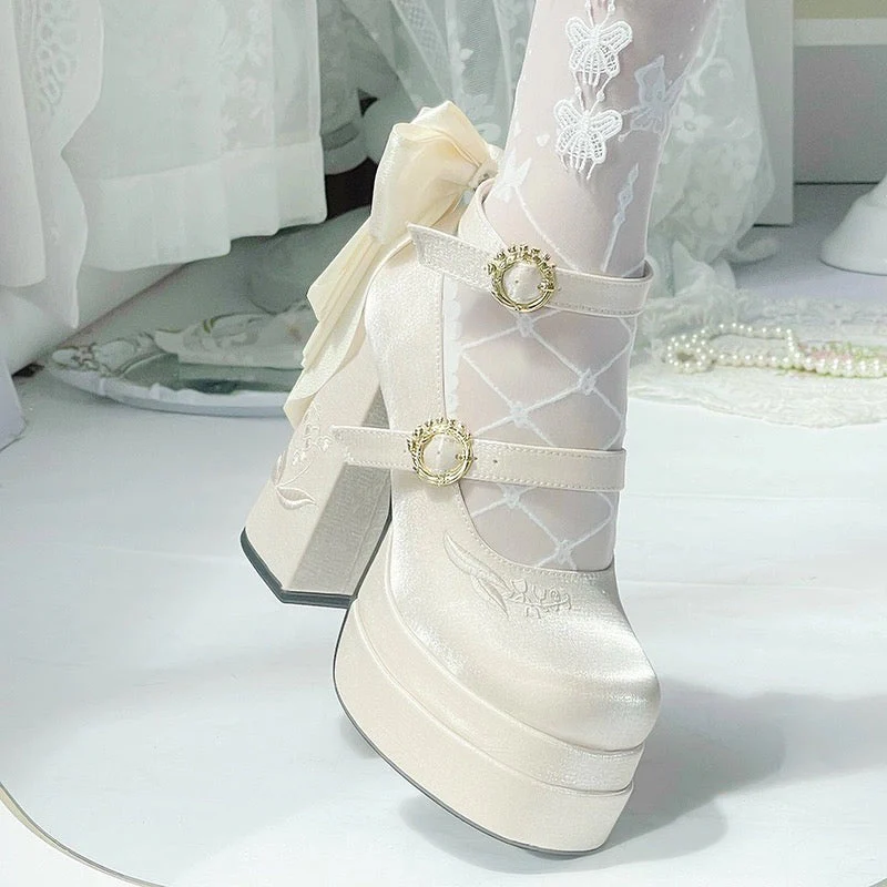 Fairy Lily Satin Mary Janes - Image 47