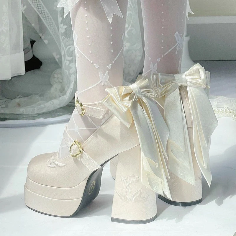 Fairy Lily Satin Mary Janes - Image 50