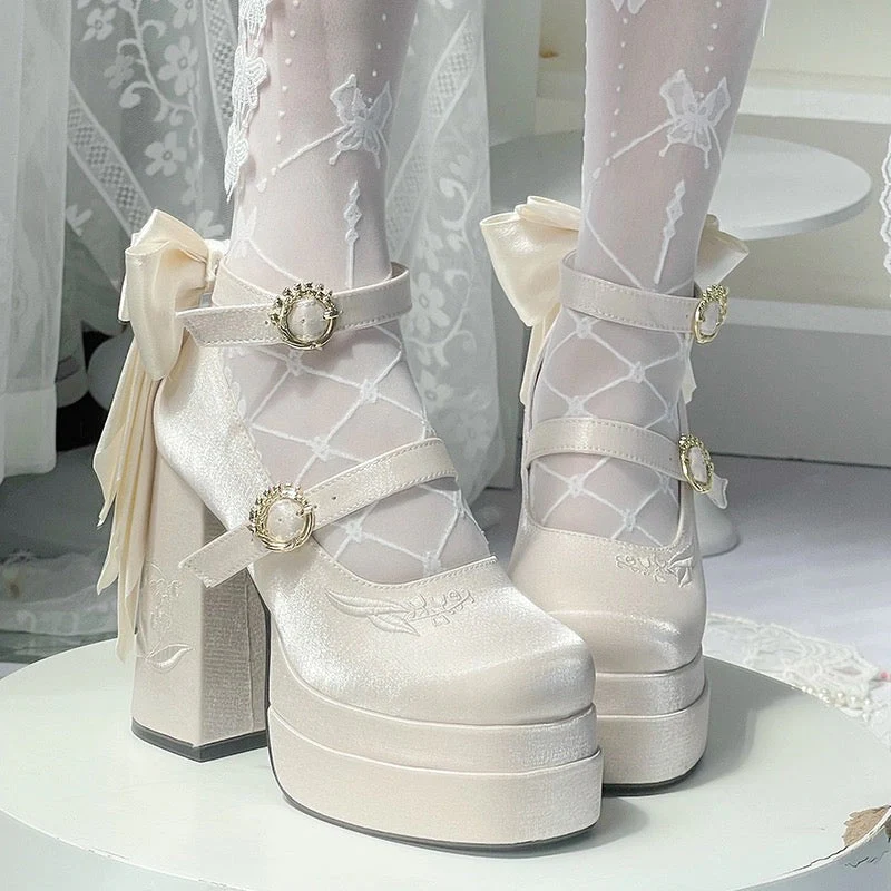 Fairy Lily Satin Mary Janes - Image 51