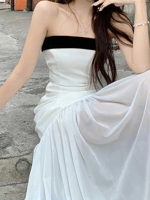 Fairy Mesh Tube Top Dress - Image 2