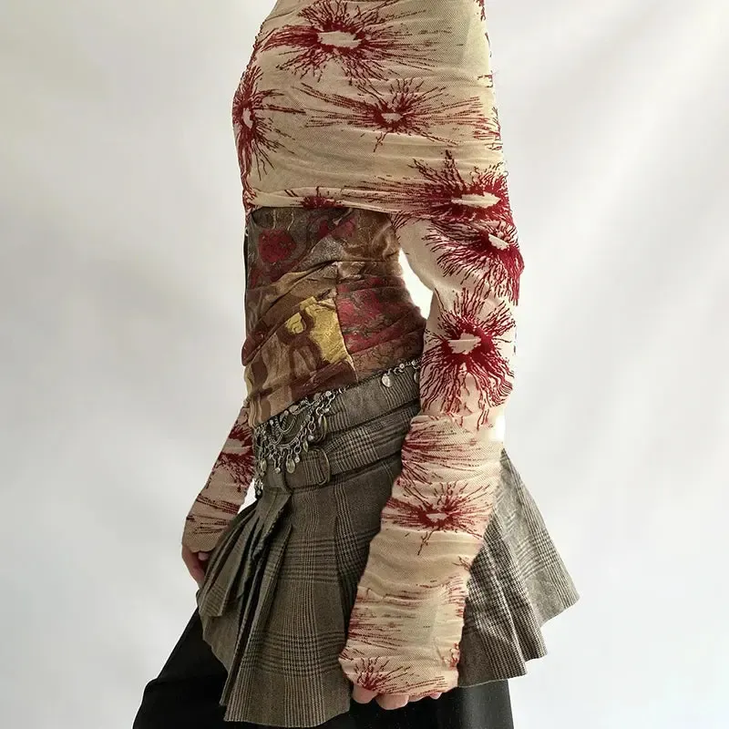 Fairycore Bohemian Off Shoulder Top - Image 2