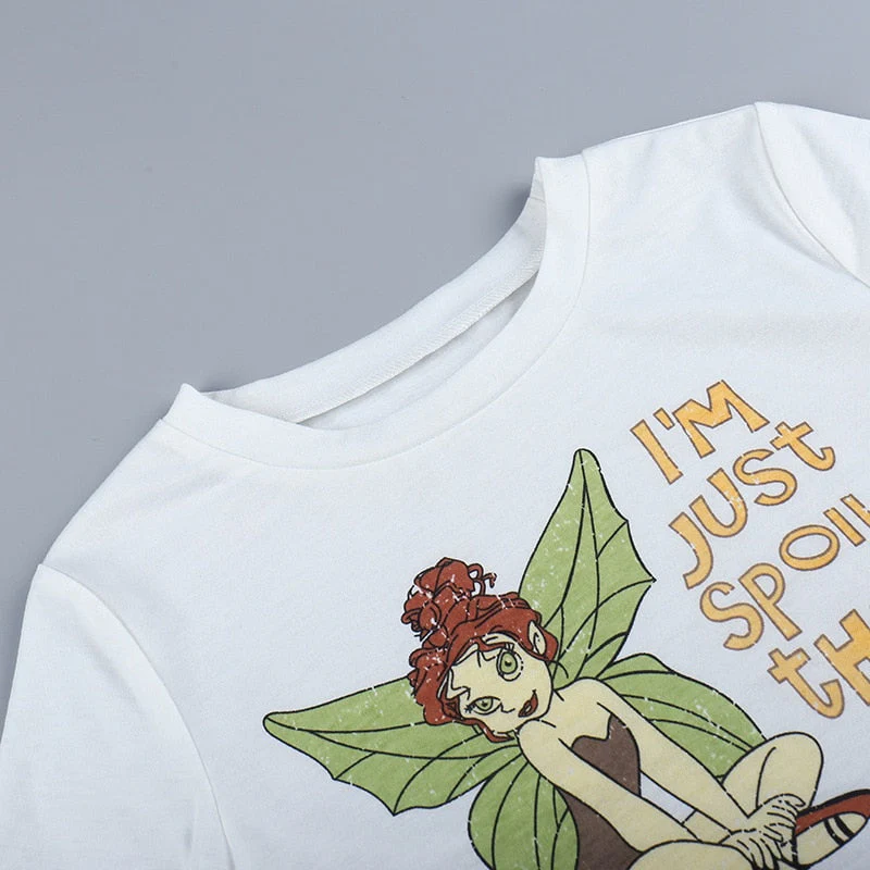 Fairycore Pixie Graphic Crop Top - Image 8
