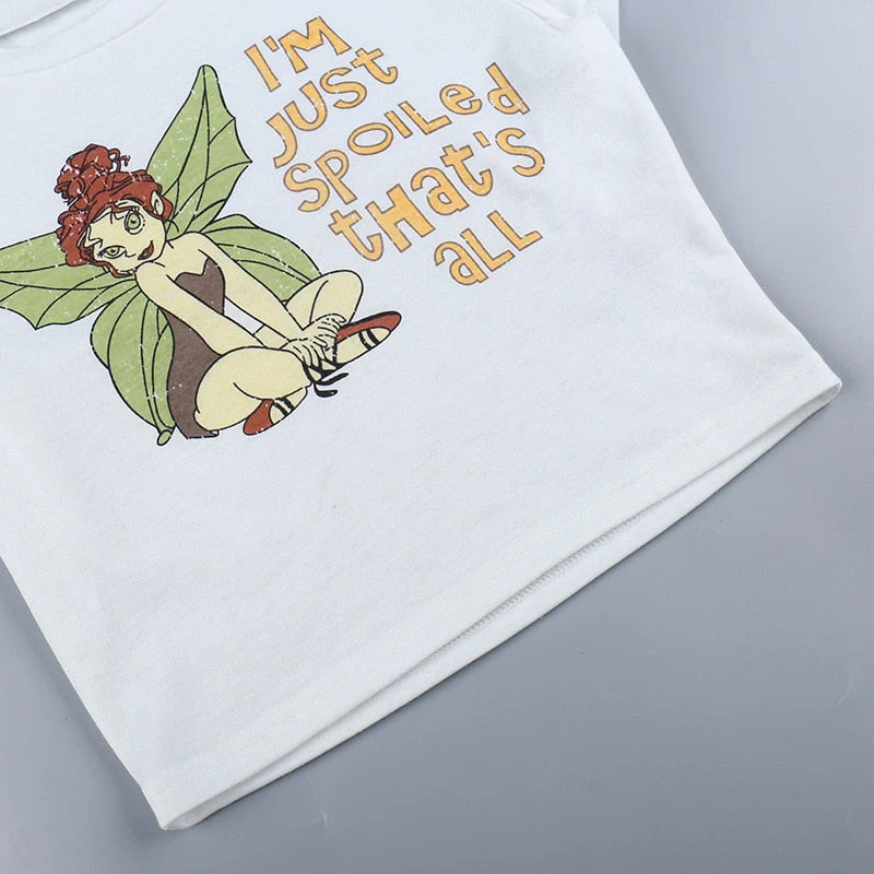 Fairycore Pixie Graphic Crop Top - Image 9
