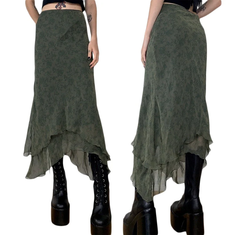 Fairygrunge Whimsical Midi Skirt - Image 6