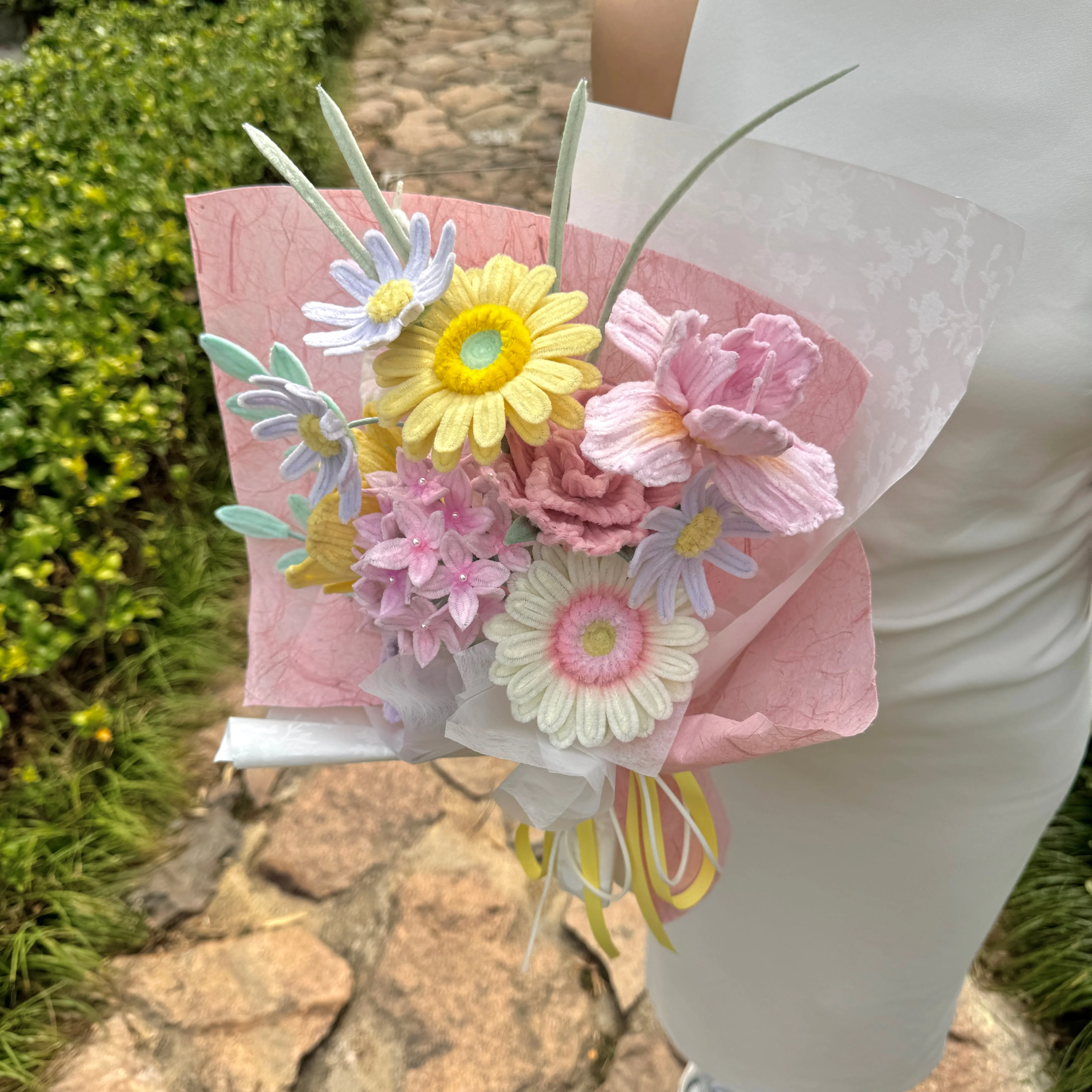 Finished handmade velvet eternal flower bouquet - Image 7