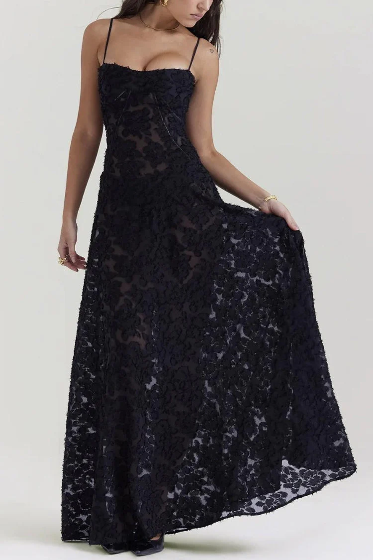 Floral Lace Up Maxi Dress - Image 7
