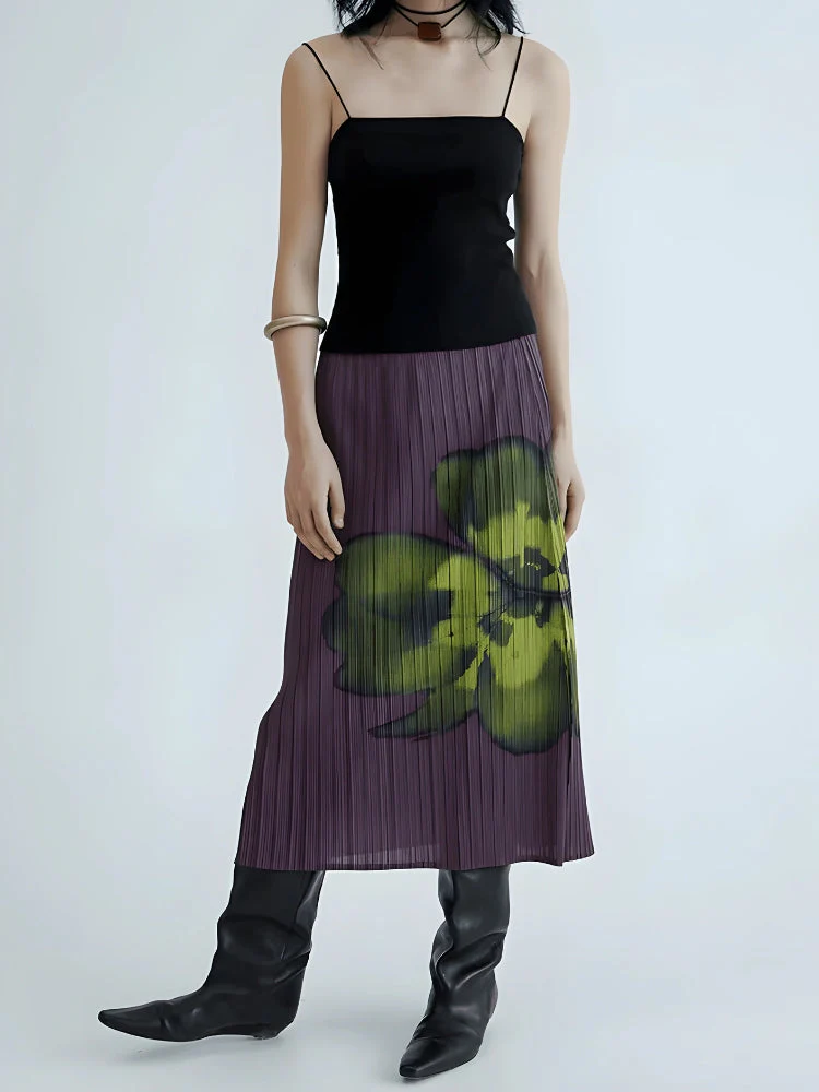 Floral Top & Midi Skirt Two Piece Set - Image 10